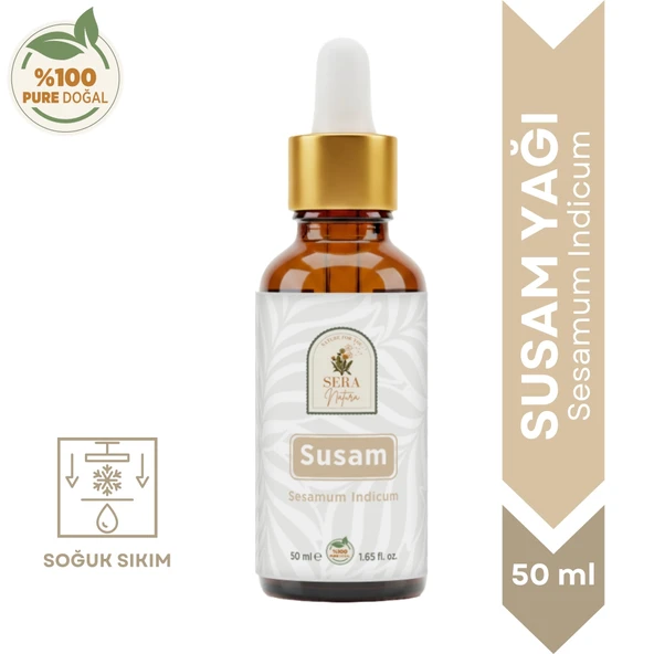 Susam Yağı 50 ml %100 Doğal Saç Bakımı & Parlak Görünüm ürün görseli 1