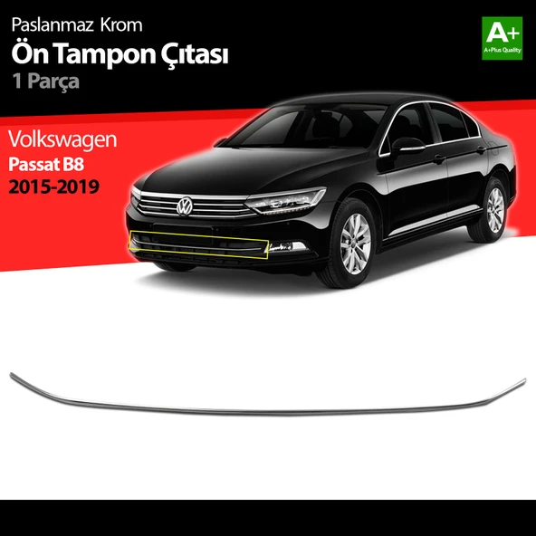 VW Passat B8 Krom SİS FARI ÇERÇEVESİ ARASI ÇİTASI 2015 2016 2017 2018 2019 ürün görseli 1