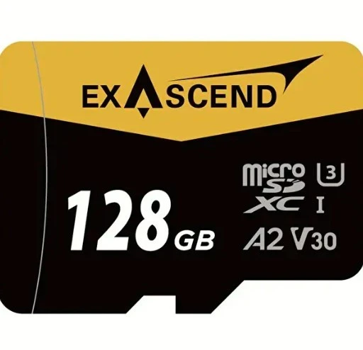 Exascend Catalyst microSD V30, A2 128GB, w/ adapter - 175MB/S Read -150MB/S Write - Resim 3