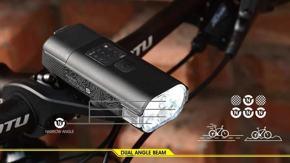 MOON RIGEL POWER-S 3800 LM USB ÖN FAR - Resim 7