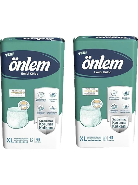 Önlem Emici Külot Extra Large XL 130 x 170 Cm 30 Lu X 2 Paket ürün görseli 1