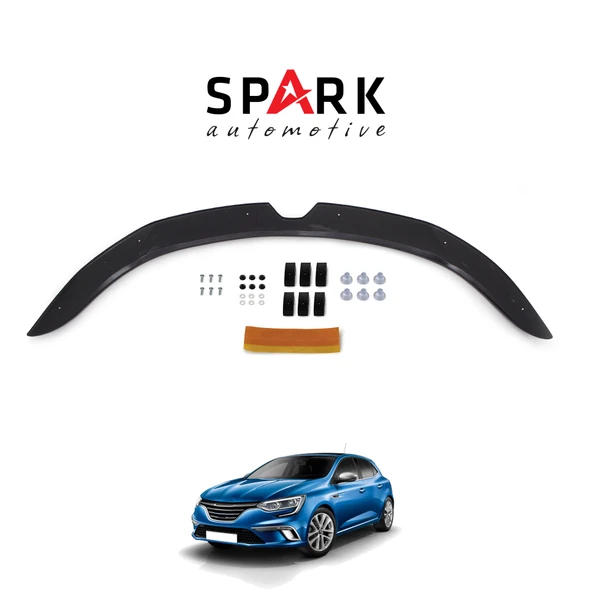 Renault Megane 4 2016- Yılı ve Sonrası Uyumlu Kaput Rüzgarlığı 3mm ürün görseli 1