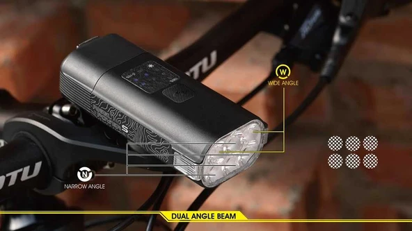 MOON RIGEL POWER-S 3800 LM USB ÖN FAR - Resim 6