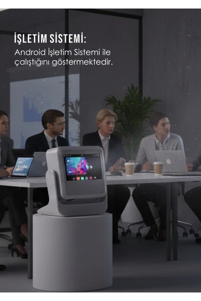 C3 Buds Dokunmatik Ekranlı Projeksiyon Cihazı - 4K Destekli Taşınabilir Ev Sineması Projektör ürün görseli 1