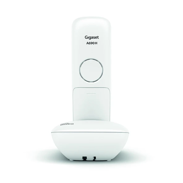 GIGASET A690, Dect Telefon, Beyaz, 14 Saat Konuşma, 180 Saat Bekleme, 100 Kişilik Rehber ürün görseli 1
