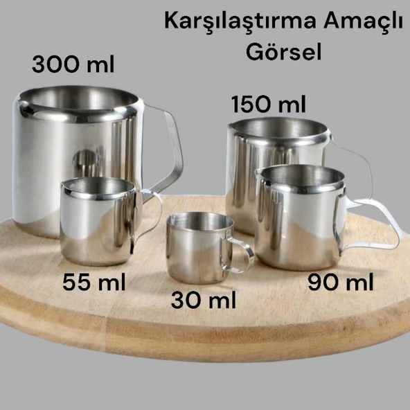 Çelik Sütlük 150 ml (STL-150) - Resim 4