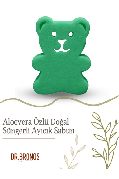 Dr.Bronos Keçi Sütü Özlü Doğal Süngerli Ayıcık Sabun 135 gr ürün görseli 1