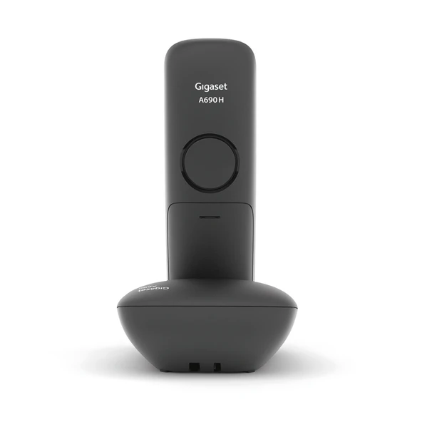 GIGASET A690, Dect Telefon, Siyah, 14 Saat Konuşma, 180 Saat Bekleme, 100 Kişilik Rehber ürün görseli 1