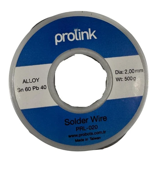 Prolink Lehim Teli 500gr 2mm 60/40 Made in Taiwan PRL-020 ürün görseli 1