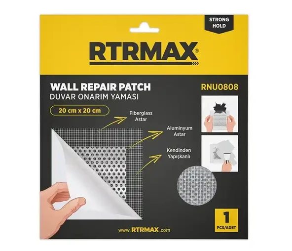 Rtrmax Duvar Onarım Yaması 20CM*20CM RNU0808 ürün görseli 1