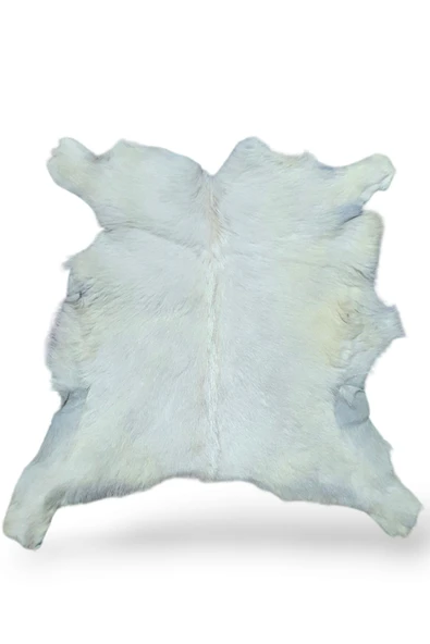 Ottoman Pouffe Art Deco Hakiki Oğlak Gerçek Deri Post 58x66cm (0112) Interiordesign Luxury Home Decor ürün görseli 1