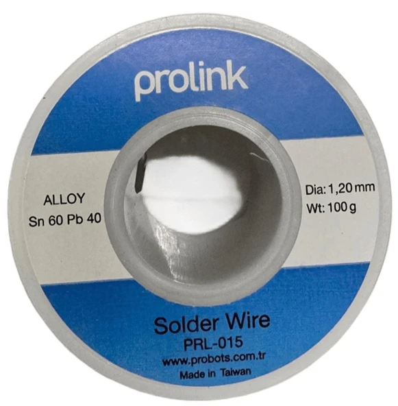 Prolink Lehim Teli 100gr 1,2mm 60/40 Made in Taiwan PRL-015 ürün görseli 1