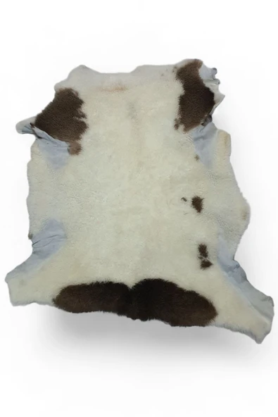 Ottoman Pouffe Hakiki Gerçek Deri Koyun Postu 61x67cm (068) '' Dana Inek Posteki Ev Dekorasyon Fikirleri ürün görseli 1