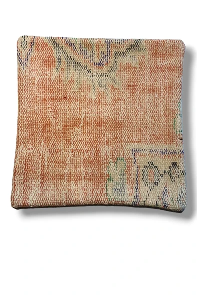 Ottoman Pouffe Art Deco Bohem ''özel Seri Halı'' El Dokuması Vintage Kırlent Minder 40x40cm (226) ürün görseli 1