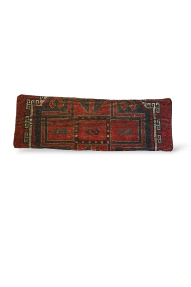 Ottoman Pouffe Art Deco ''özel Seri Halı'' El Dokuması Vintage Bohem Otantik Kırlent Minder 30x90cm [30] ürün görseli 1