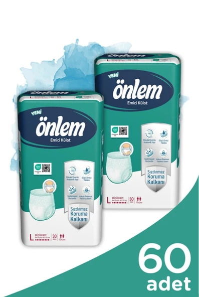 Önlem Emici Külot Large L 100 x 150 Cm 30 Lu x 2 Paket ürün görseli 1
