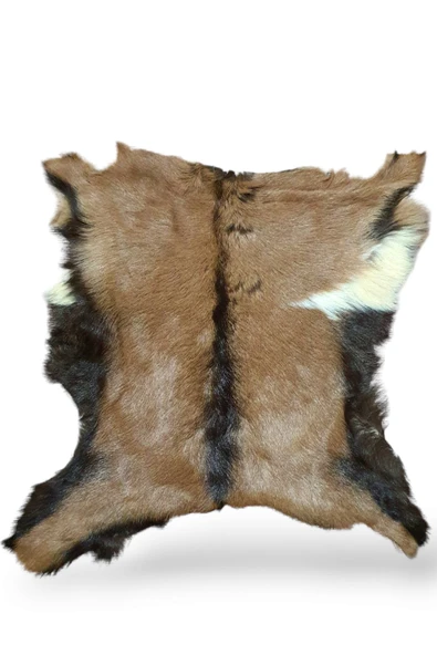 Ottoman Pouffe Şok Fiyat Açılışa Özel %50 Inidirim, Hakiki Oğlak Gerçek Deri Post, Interiordesign 42x50cm [0106] ürün görseli 1