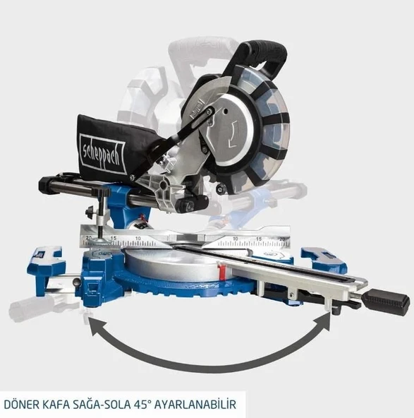 Scheppach HM254SPX 254 mm Gönye Kesme Makinesi ürün görseli 1