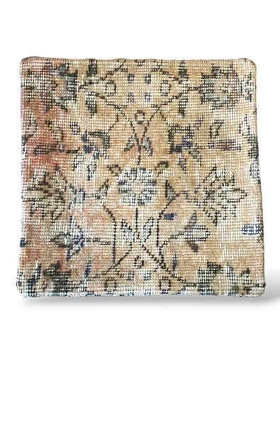 Ottoman Pouffe Art Deco Bohem ''özel Seri Halı'' El Dokuması Vintage Kırlent Minder 40x40cm (329) ürün görseli 1