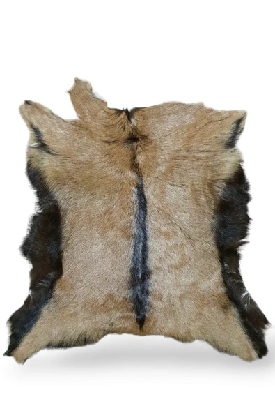 Ottoman Pouffe Şok Fiyat Açılışa Özel %50 Inidirim Kupon! Hakiki Oğlak Gerçek Deri Post, Interiordesign 47x55cm ürün görseli 1