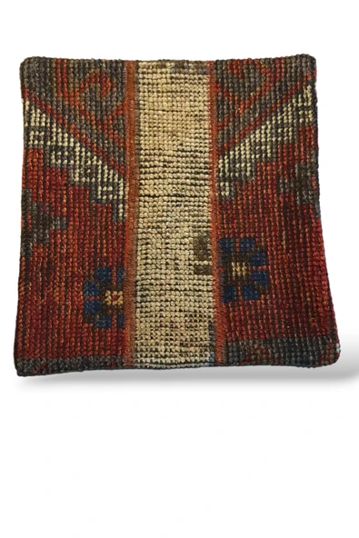 Ottoman Pouffe Art Deco Bohem ''özel Seri Halı'' El Dokuması Vintage Kırlent Minder 40x40cm 435 ürün görseli 1