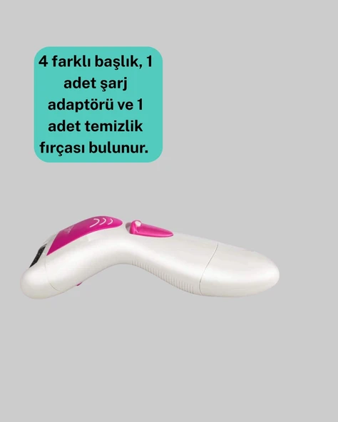 4 Başlıklı Kablosuz Şarjlı Epilasyon - Resim 3