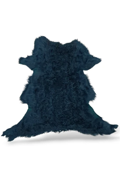 Ottoman Pouffe Hakiki Gerçek Deri Kıvırcık Tüylü Tigrado Koyun Postu 65x58cm, Video No: 42 ürün görseli 1