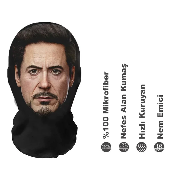 Iron Man 3 Boyutlu Nefes Alabilen Ünlü Maskesi ürün görseli 1