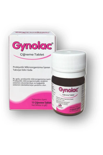 Gynolac Çiğneme Tablet 15'li ürün görseli 1
