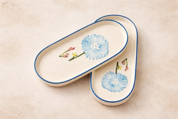 Hermevsim 2 li  Sunum Tabağı 24 cm ürün görseli 1