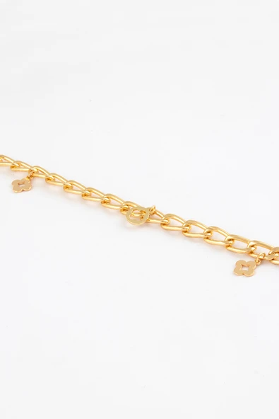 Sortie Aksesuar Artı Çiçek Figürlü 16+4 cm Yassı Zincir Bileklik ürün görseli 1