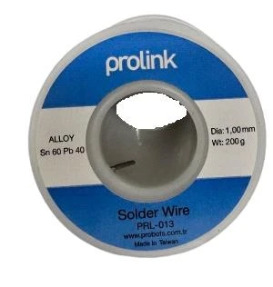 Prolink Lehim Teli 200gr 1mm 60/40 Made in Taiwan PRL-013 ürün görseli 1