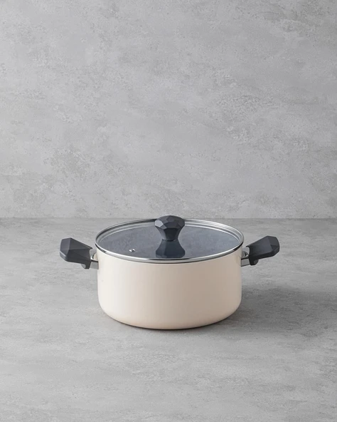 English Home Prego CeraWell Seramik Tencere Krem - 24 cm ürün görseli 1