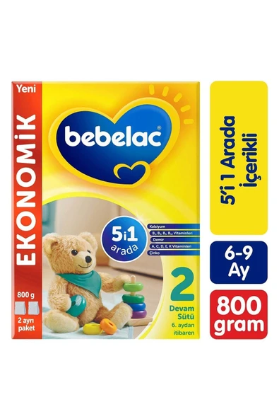 Bebelac 2 Devam Sütü 6-12 Ay 800 Gr ürün görseli 1