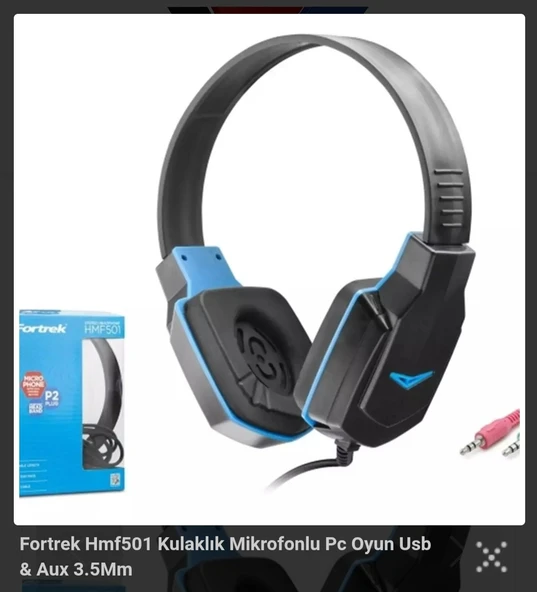 FORTREK HMF501 PC KULAKLIK ÇİFT JAK ürün görseli 1