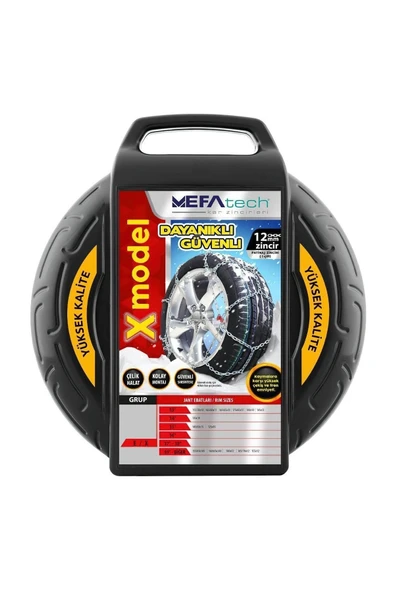 Kar Lastik Zinciri 195/60r14 Binek Suv X Tipi Takmatik Kolay Montaj ürün görseli 1