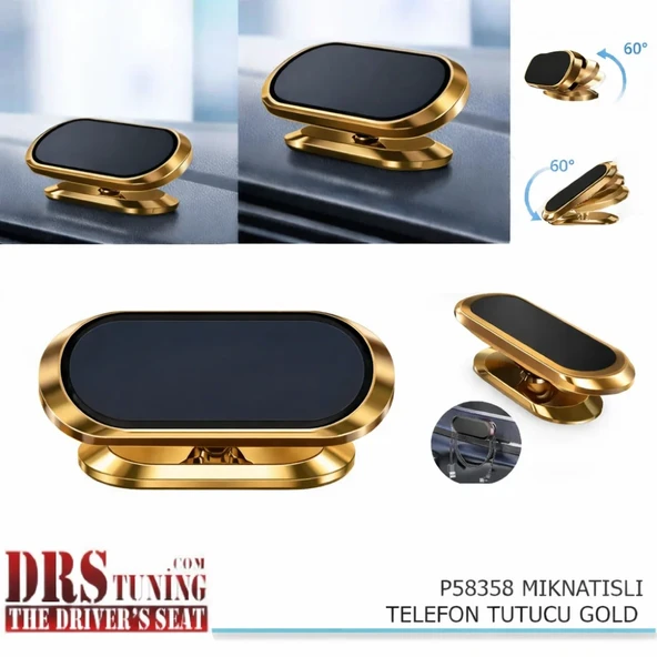 Oto Telefon Tutacağı Mıknatıslı Gold ürün görseli 1