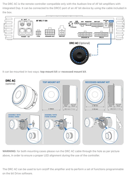 Audison DRC AC ( Audison Forza Kontrol Düğmesi ) - Resim 5