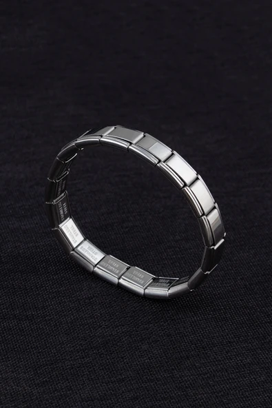 Sortie Aksesuar Italyan Charm Paslanmaz Çelik Kişiselleştiirilebilir Elastik Unisex Bileklik 001 ürün görseli 1