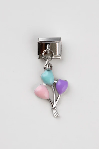 Sortie Aksesuar Balon Figürlü Paslanmaz Çelik Italyan Charm Bileklik Kişiselleştirme Eki Link 011 ürün görseli 1