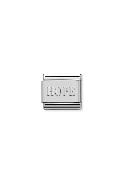 Sortie Aksesuar Hope Yazı "Umut" Figürlü Paslanmaz Çelik İtalyan Charm Bileklik Kişiselleştirme Eki Link ürün görseli 1