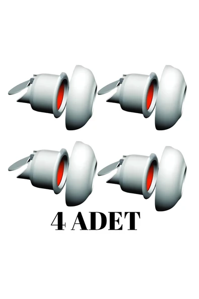 MUFFMATİK 4 ADET Koku Yok! Çekvalfli Adaptör Conta Lavabo Gideri Koku Önleyici Gider Adaptör ürün görseli 1