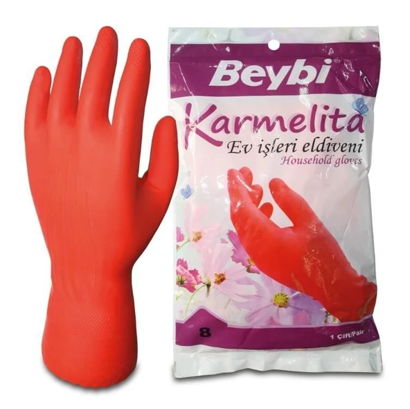Beybi Karmelita Bulaşık Eldiveni No:8 ürün görseli 1