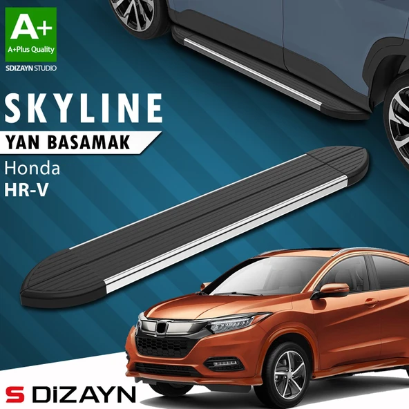 S-Dizayn Honda HR-V 2 Skyline Krom Yan Basamak 173 Cm 2015-2020 A+ Kalite ürün görseli 1