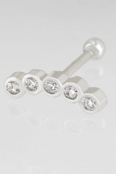 Sortie Aksesuar Su Yolu Taş Figürlü Zirkon Taşlı Tragus Küpe Piercing 010 ürün görseli 1