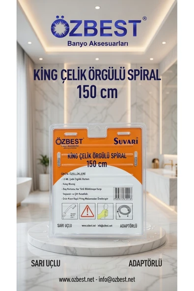 ÖZBEST KİNG ÇELİK ÖRGÜLÜ SPİRAL - Resim 2