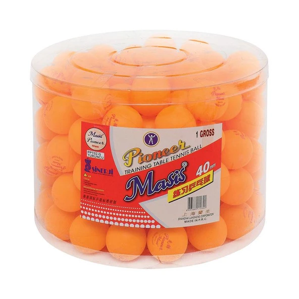 Masis Pinpon Topu Pioneer Turuncu 144 Lü (1 Paket 144 Adet) ürün görseli 1
