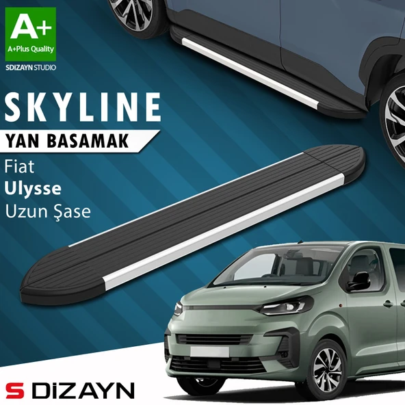 S-Dizayn Fiat Ulysse Skyline Aluminyum Yan Basamak 243 Cm 2022 Üzeri A+ Kalite ürün görseli 1
