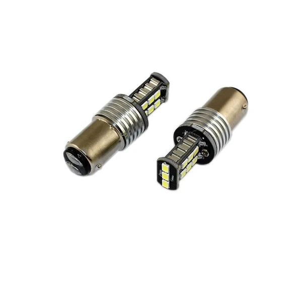 Space Led Ampul Çift Duy Düz Tırnak Çakarlı Beyaz 2'li 12V / LAAM634 ürün görseli 1
