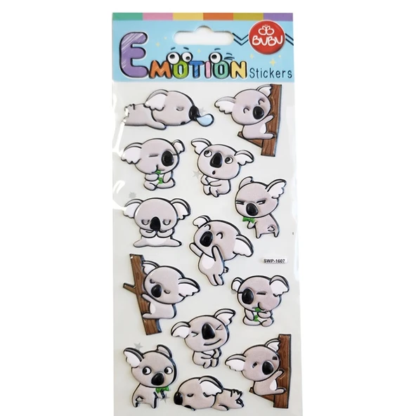Bu-Bu Emotions Sticker Koala 9x21 SWP-1607 ürün görseli 1